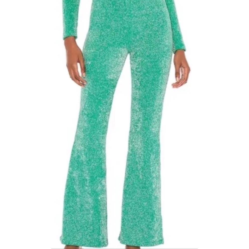 Frankie’s Bikinis pants Green Johnson Terry Lux Metallic Sweatpants XS